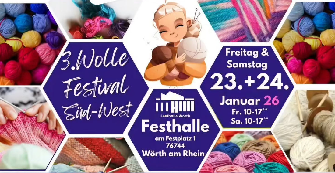 Wolle Festival Wörth: 23.-24.01.2026 von 10-17 Uhr