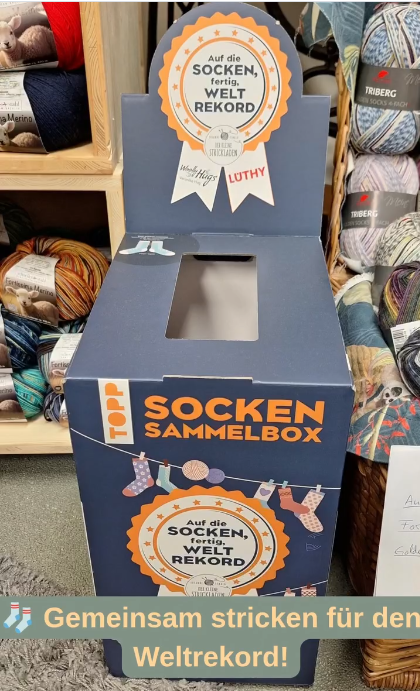 🧦 Gemeinsam stricken für den Weltrekord!