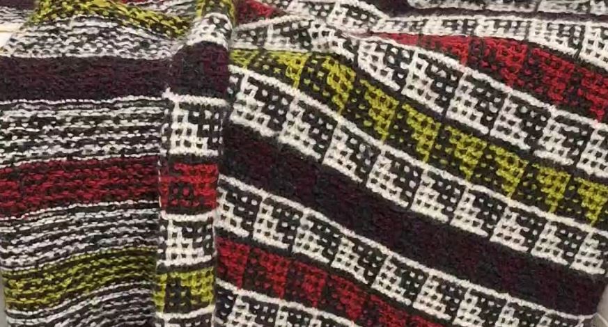 Das Werk einer Kundin: diese tolle Kuscheldecke