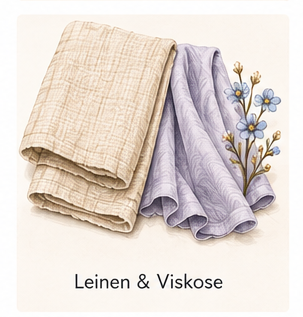 Leinen und Viskose