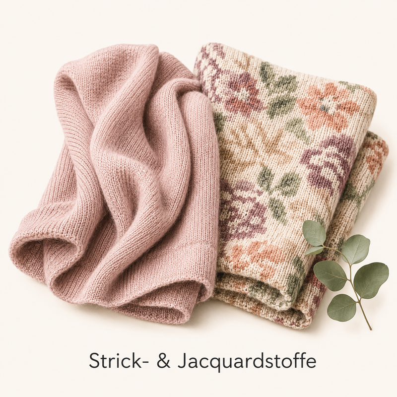 Strick- und Jacquardstoffe