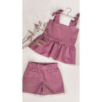Leinen mauve