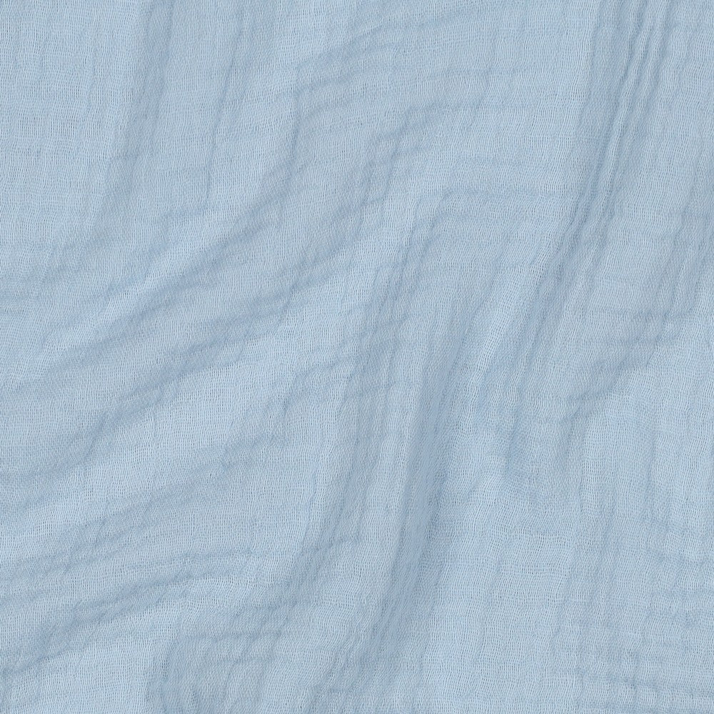 Bio-Musselin hellblau (GOTS-zertifiziert)