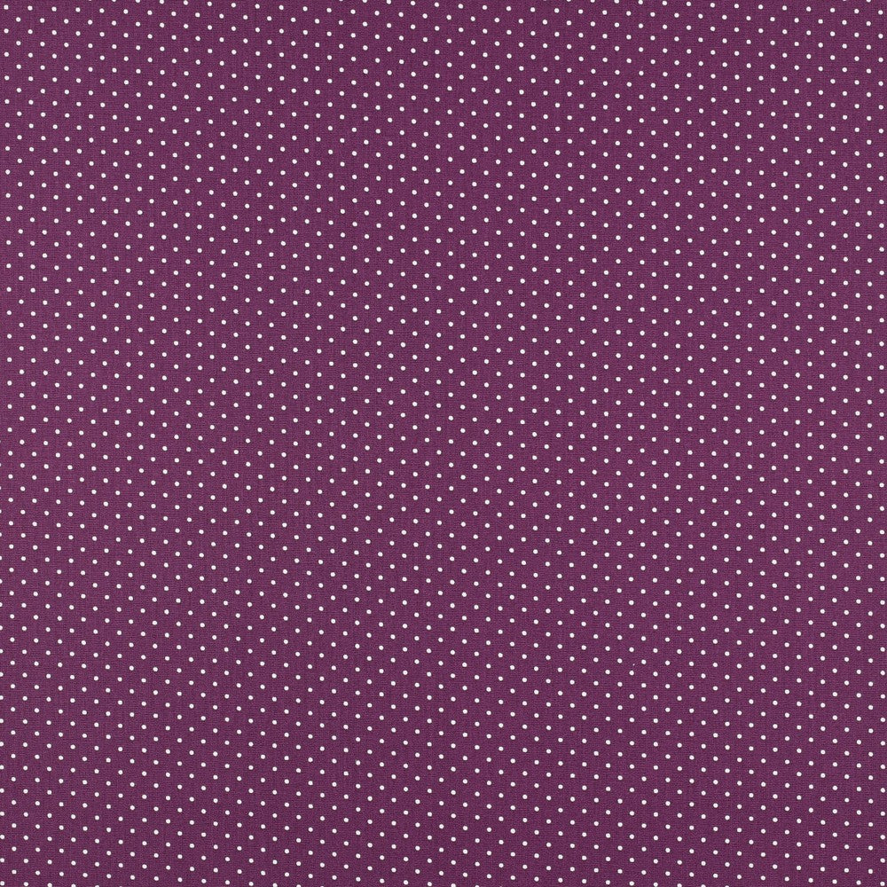 Popeline lila klein gepunktet