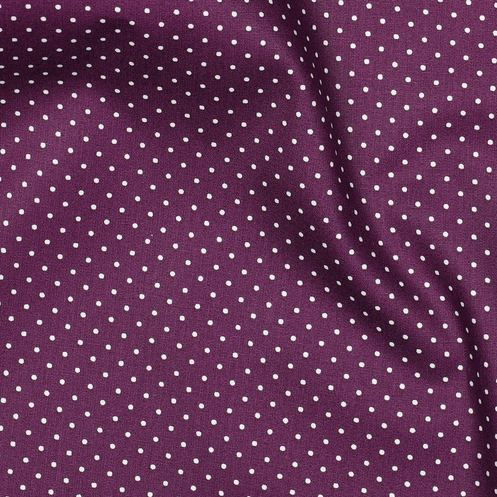 Popeline lila klein gepunktet