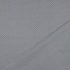 Popeline grau mit weißen Punkten