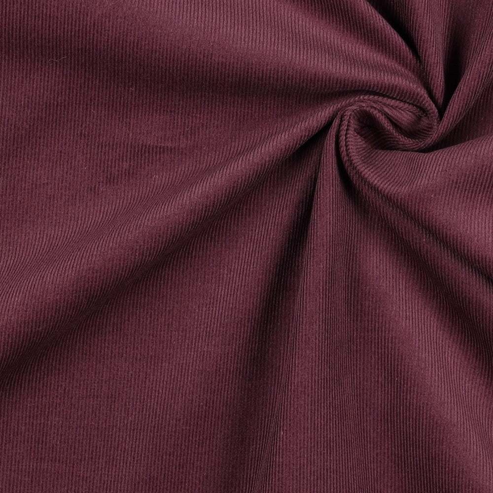 Babycord auberginenfarben