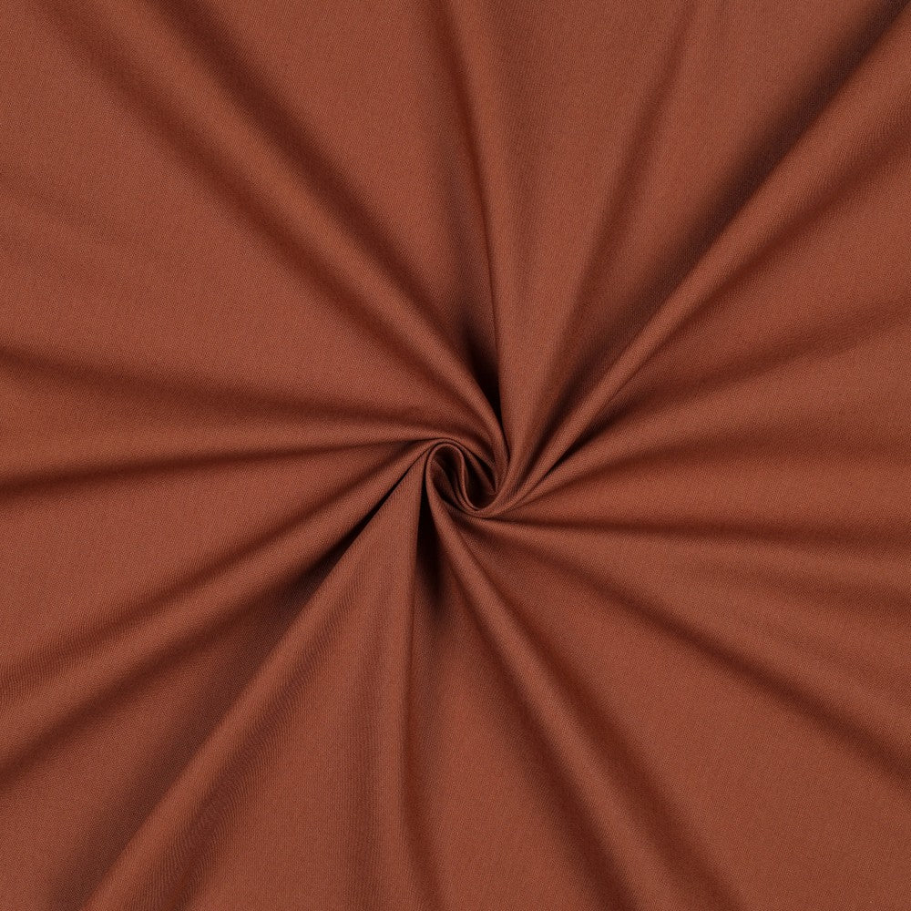 Popeline dunkelcognacbraun