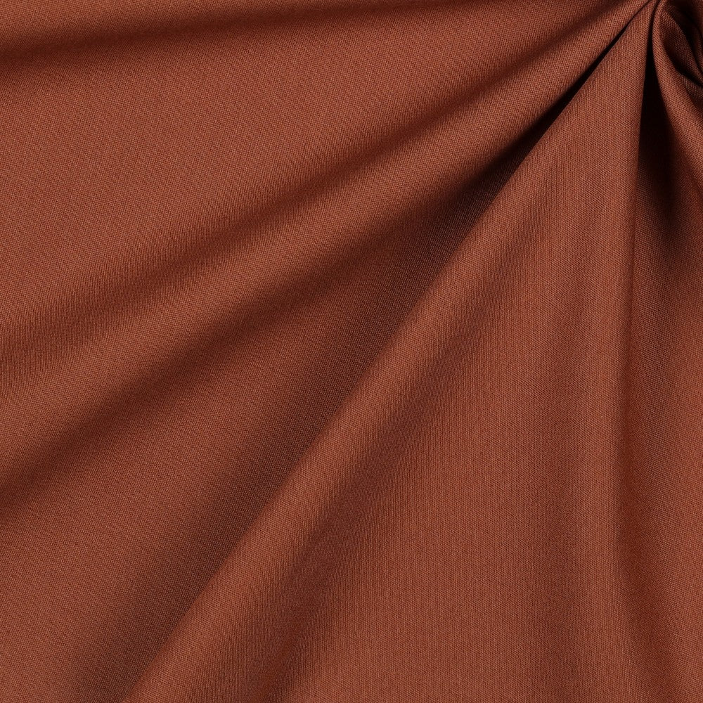 Popeline dunkelcognacbraun