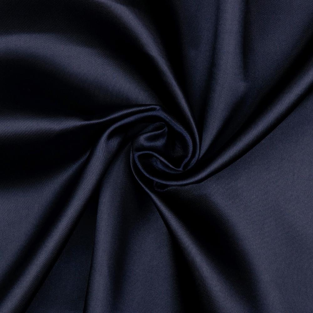 Polyestersatin marineblau