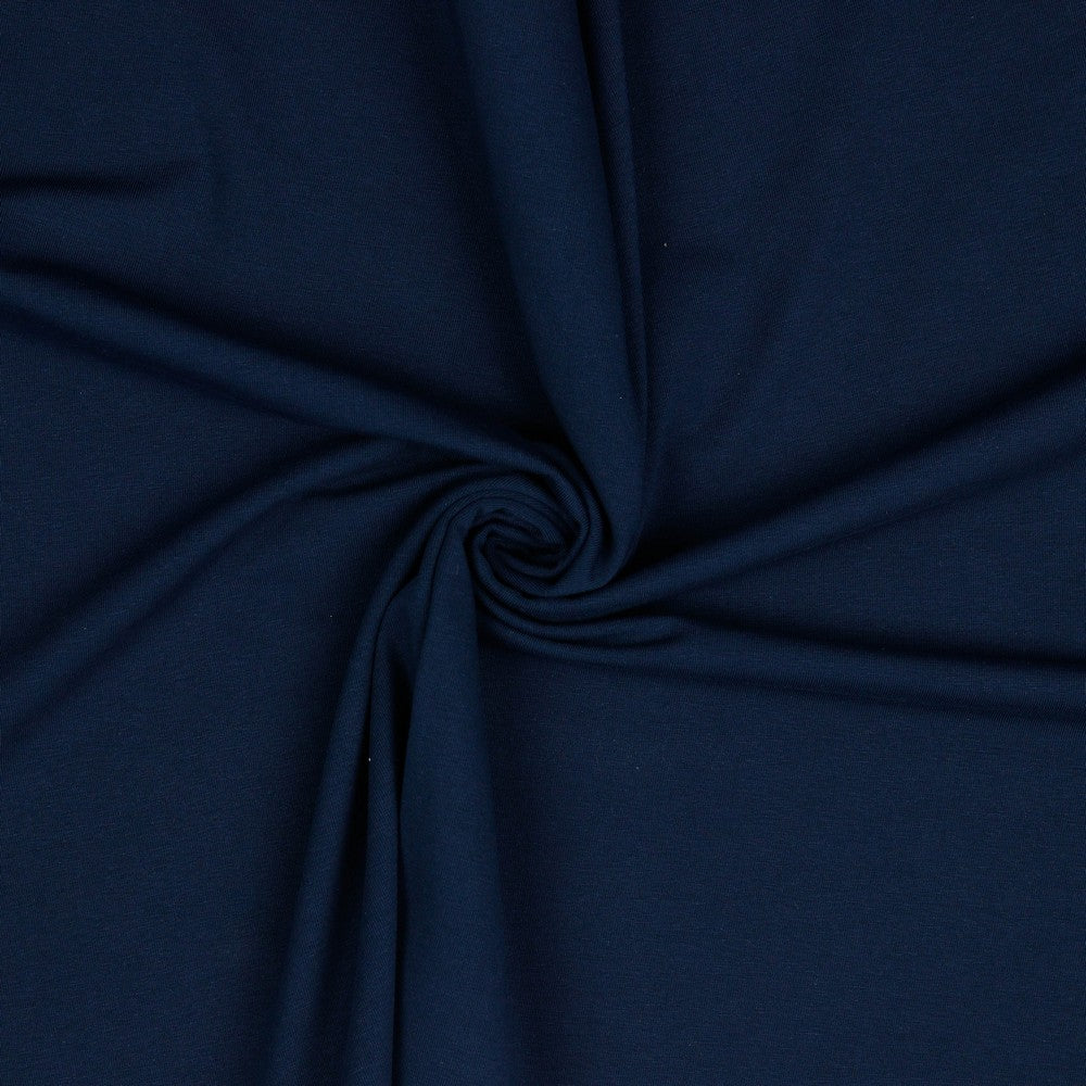 Baumwolljersey marineblau