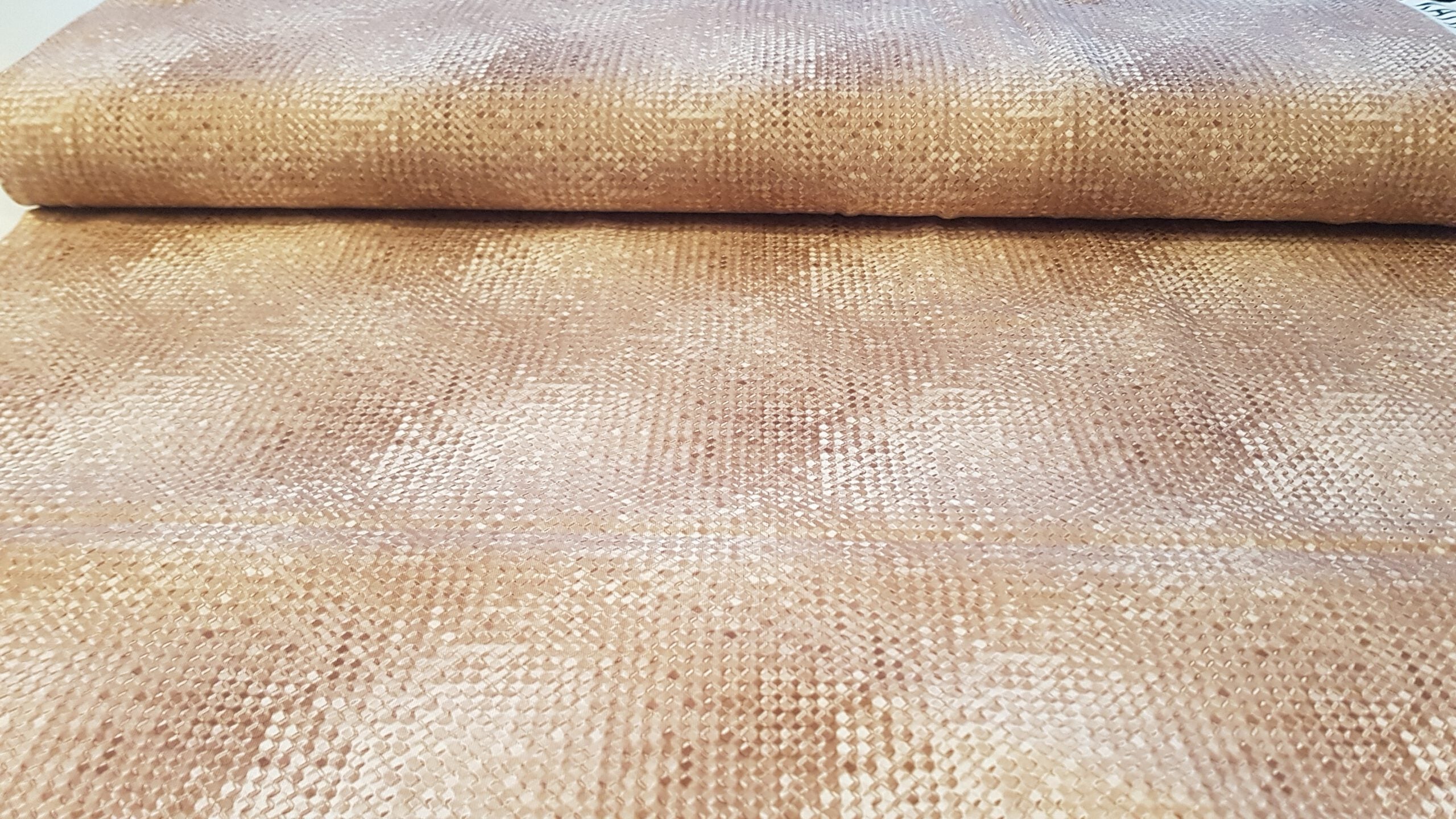 Baumwolljersey Druck altrosa Schlangenhaut-Look