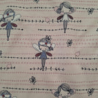 Baumwolljersey hellrosa mit Feen