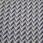 Viskose blau mit geometrischem Muster