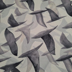 Viskose weiß mit Vögeln (transparent)