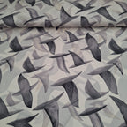 Viskose weiß mit Vögeln (transparent)