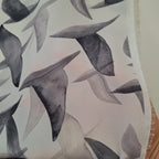 Viskose weiß mit Vögeln (transparent)