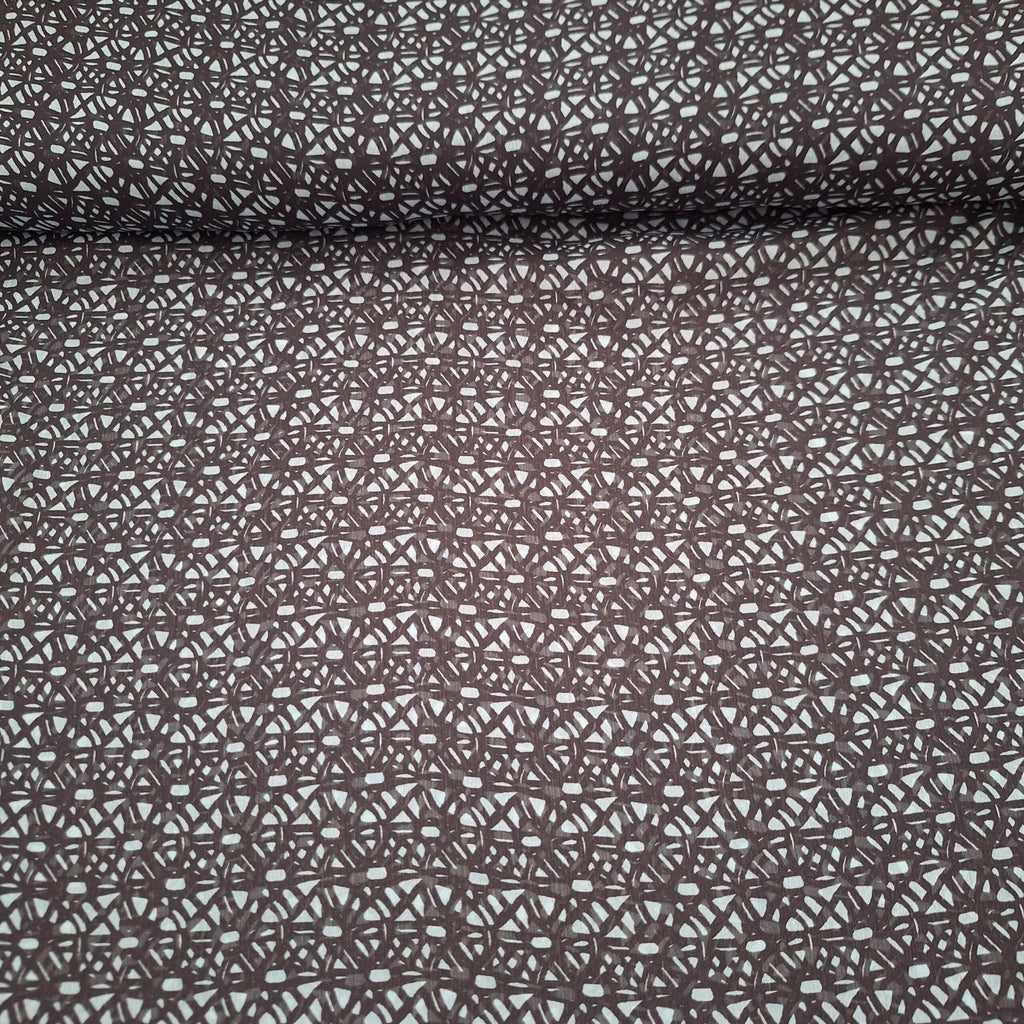 Viskose grün/schwarz gemustert (transparent)