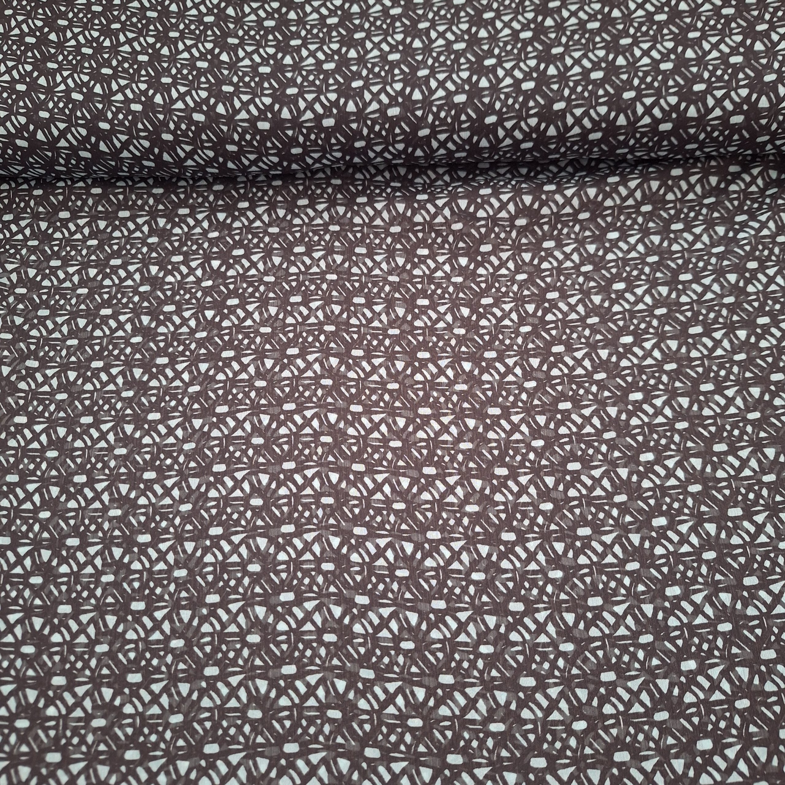 Viskose grün/schwarz gemustert (transparent)