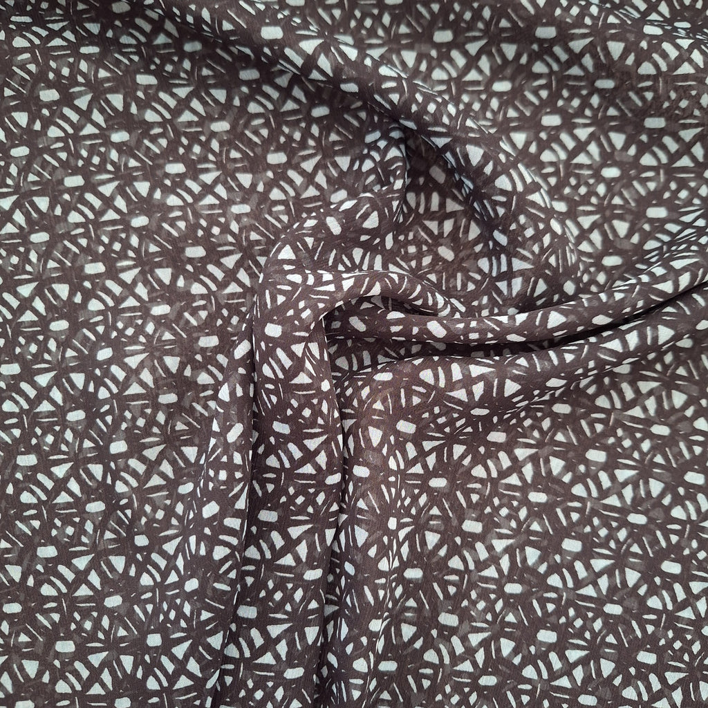 Viskose grün/schwarz gemustert (transparent)