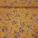 Viskose gelb mit Blümchen