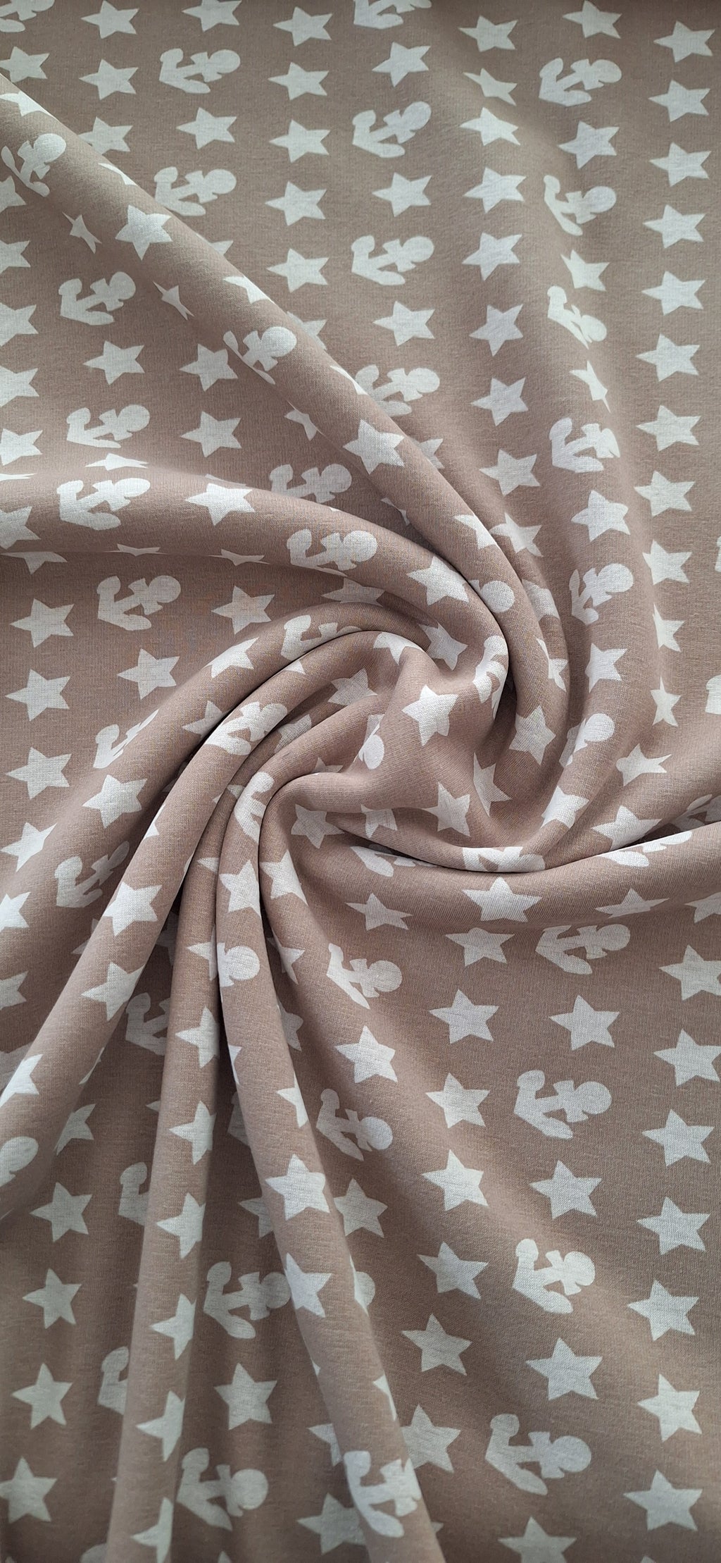 Wintersweat braun mit Ankern und Sternen