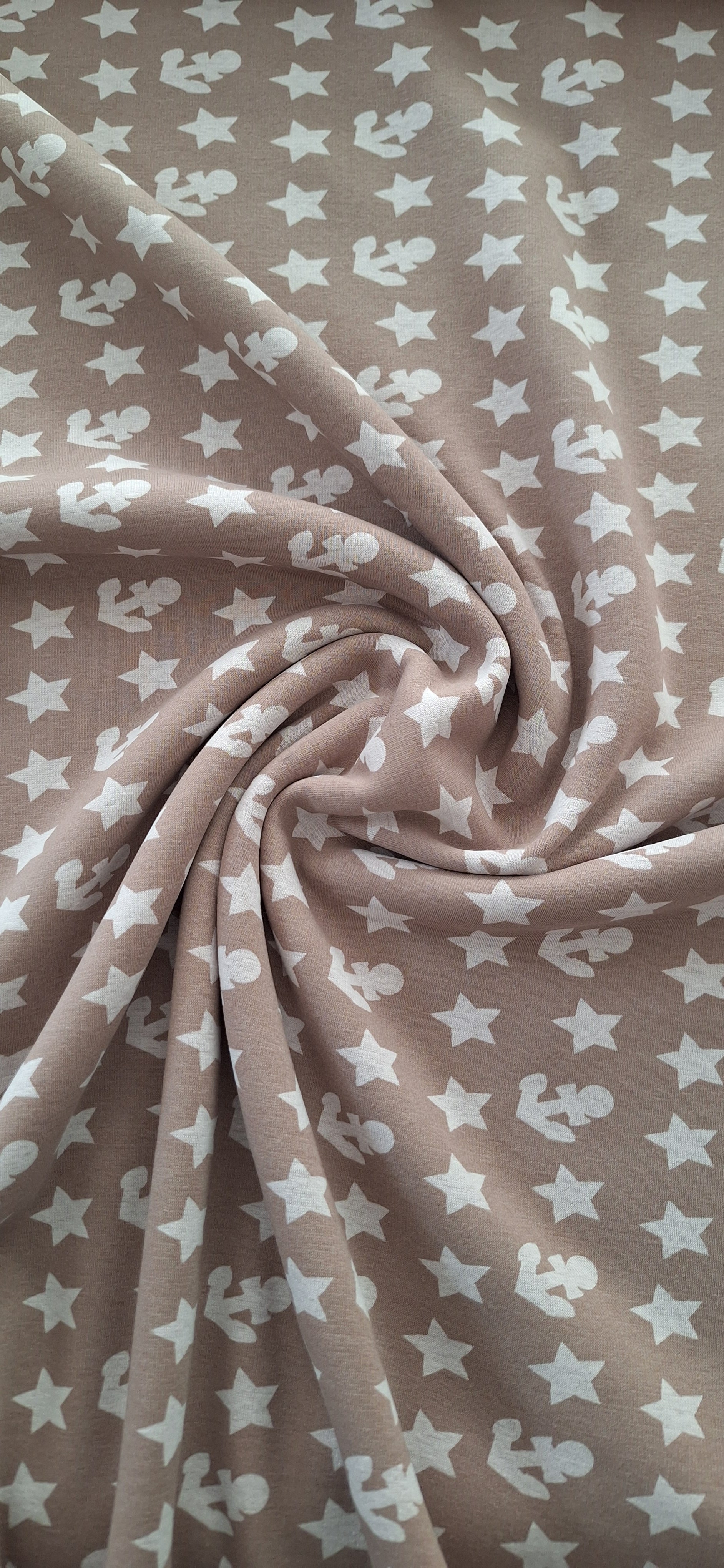 Wintersweat braun mit Ankern und Sternen