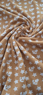 Wintersweat ockerfarben mit Anker und Sternen