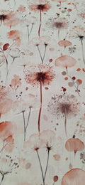 Leinenviskose ecru mit Blumen