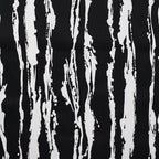Baumwollsatin schwarz/ weiß mit Längsstreifen