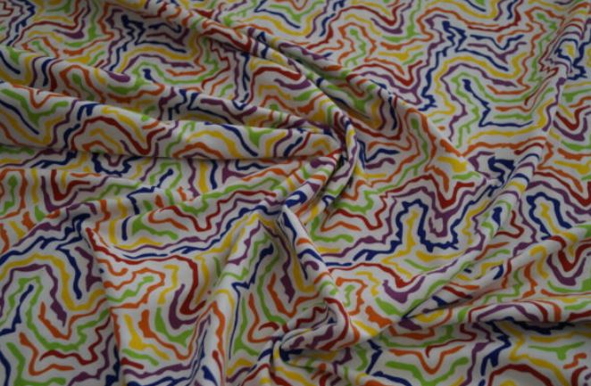 Baumwolljersey regenbogenfarben