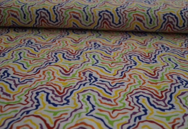 Baumwolljersey regenbogenfarben