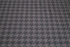 Baumwolljersey braun/rosa in Hahnentritt-Optik