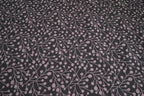 Baumwolljersey braun/rosa mit Blütenknospen