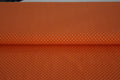 Baumwolljersey orange mit weißen Punkten
