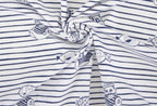 Baumwolljersey weiß mit maritimen Motiven