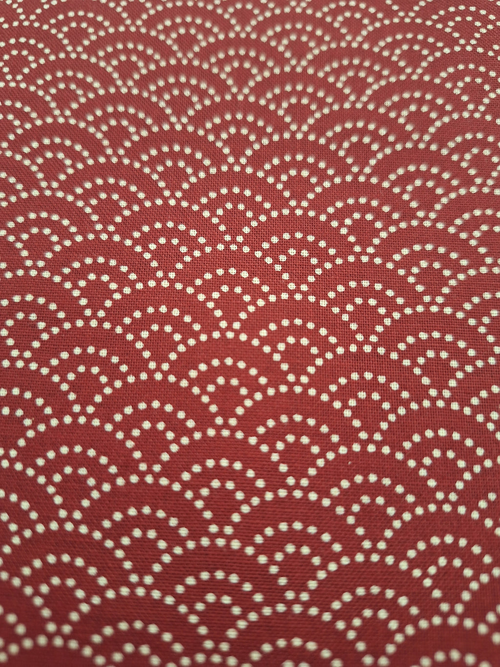 100% Baumwolle Seigaiha (Wellenmuster) rot