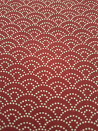 100% Baumwolle Seigaiha (Wellenmuster) rot