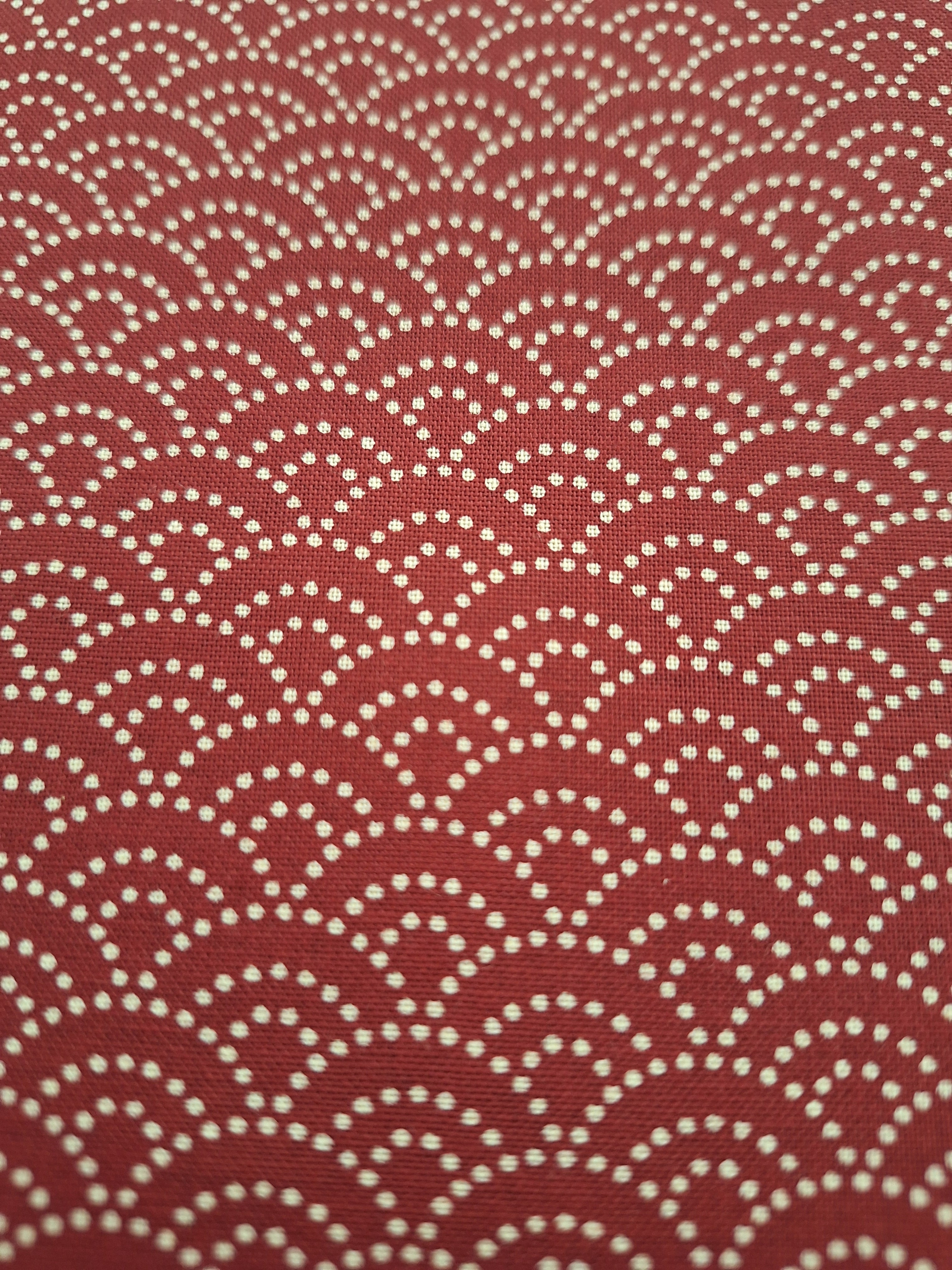 100% Baumwolle Seigaiha (Wellenmuster) rot