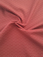 100% Baumwolle Seigaiha (Wellenmuster) rot