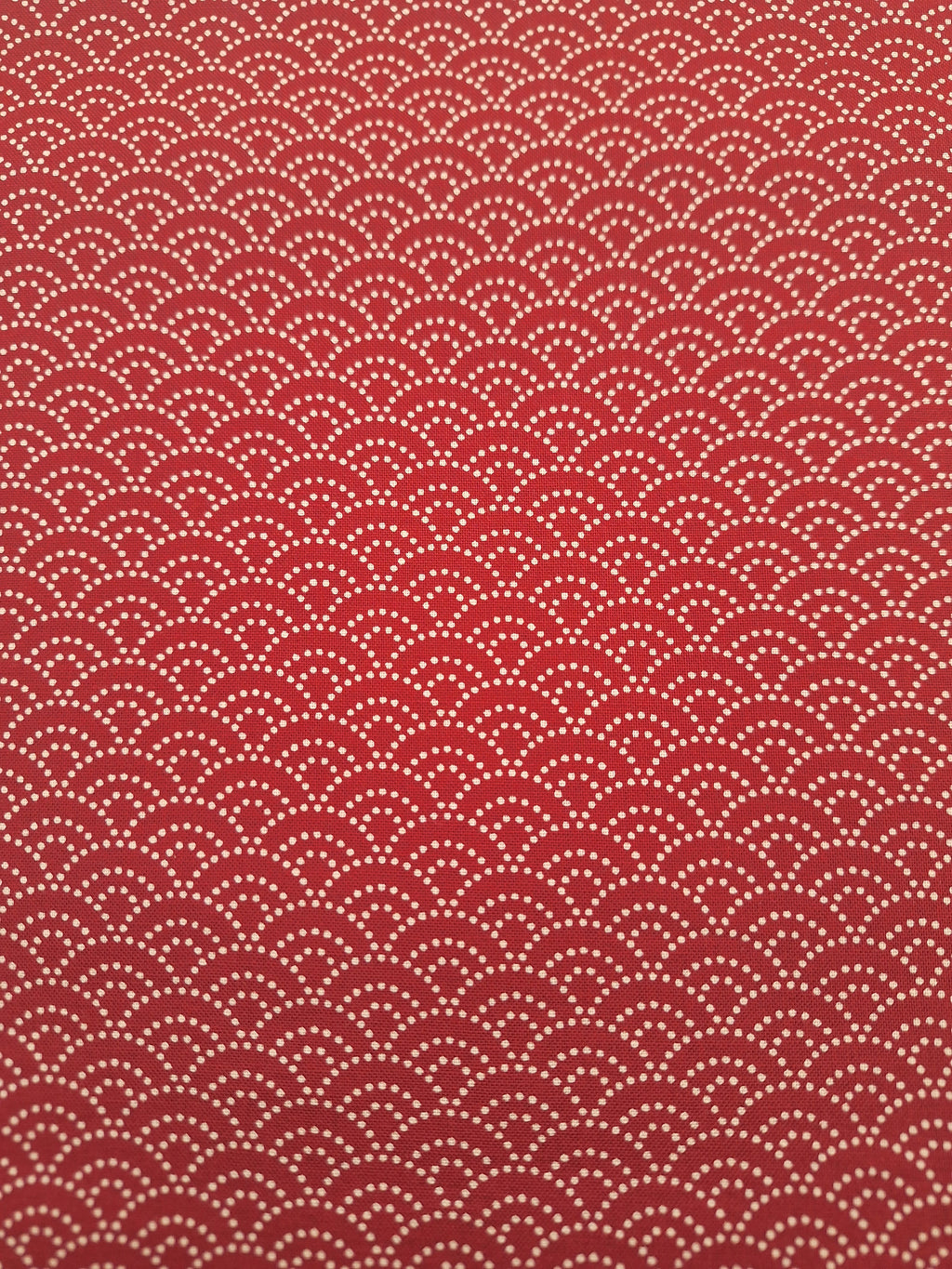 100% Baumwolle Seigaiha (Wellenmuster) rot