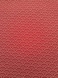 100% Baumwolle Seigaiha (Wellenmuster) rot