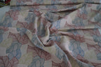 Bio-Baumwolljersey rosa mit Blättern