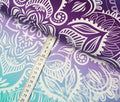 Bio-Funktionsstoff lila und grün mit Mandala