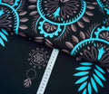 Bio-Funktionstoff schwarz mit Mandala