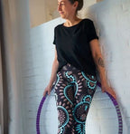 Bio-Funktionstoff schwarz mit Mandala