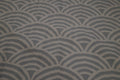 Bio-Jacquard türkis mit Regenbogenformen (GOTS-zertifiziert)
