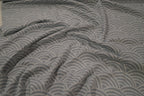 Bio-Jacquard türkis mit Regenbogenformen (GOTS-zertifiziert)