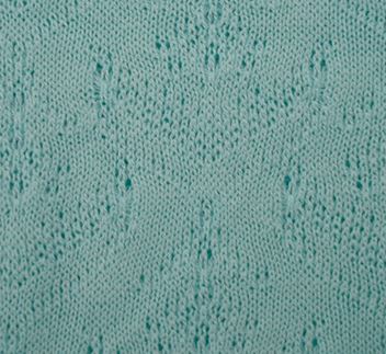 Bio-Sommerstrick mint mit Blüten (GOTS-zertifiziert)