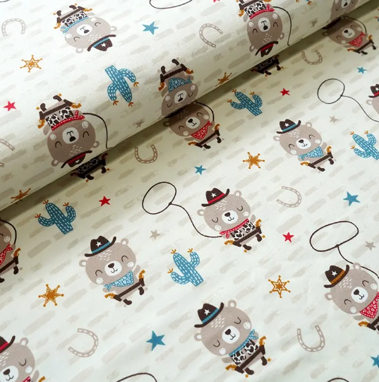 Bio-Baumwolljersey Lucky Bear